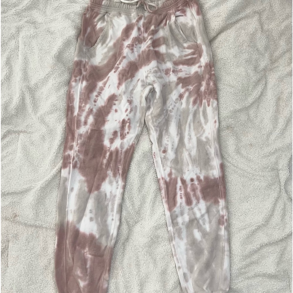 NEVER BEFORE WORN pink & white tie-dye sweatpants